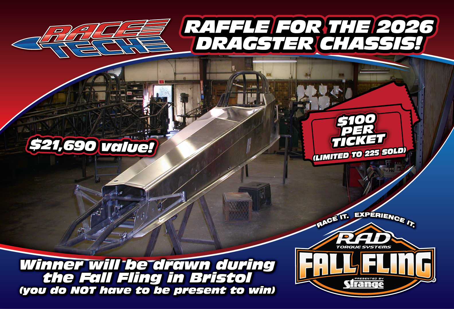 Raffle for the Race Tech chassis- 2026 Fall Fling