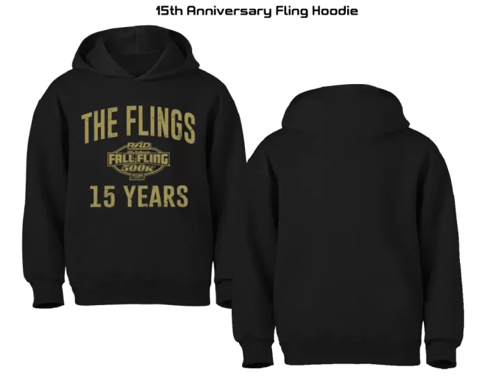 15th anniversary Fall Fling 500k event hoodie